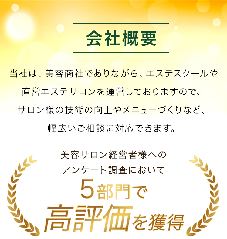 会社概要 皆様に選ばれて堂々3冠達成！