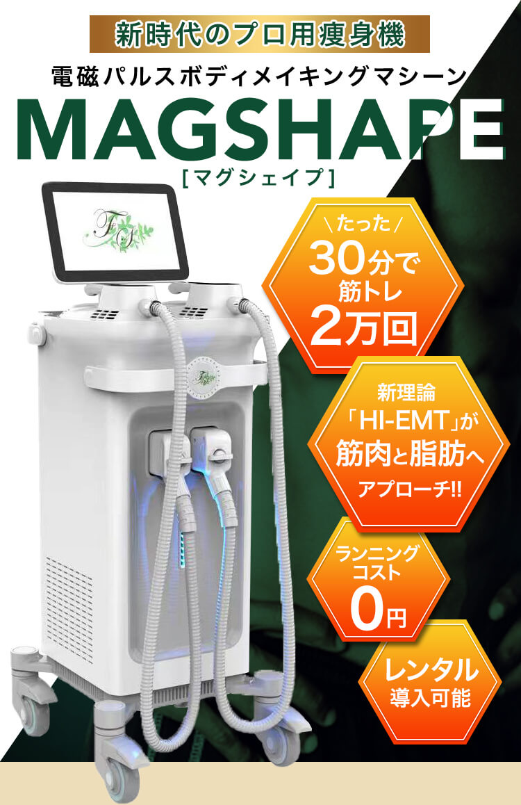 新時代のプロ用痩身機 電磁パルスボディメイキングマシーン マグシェイプ