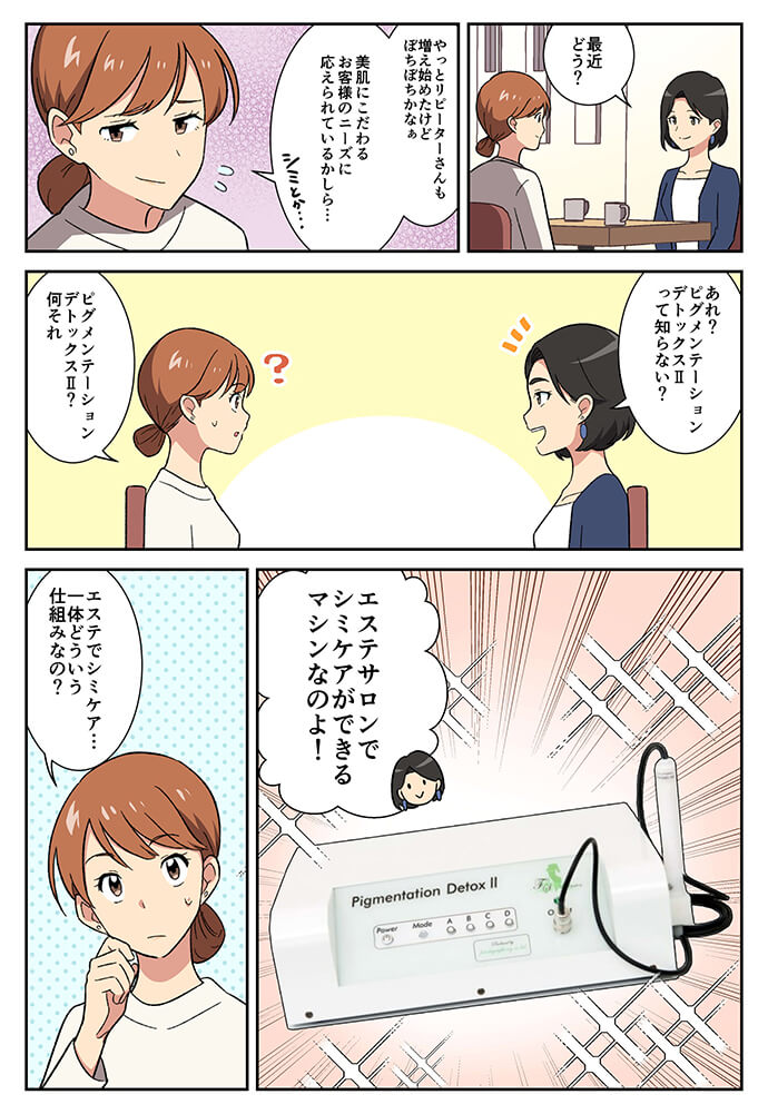 ピグメンテーション デトックス漫画