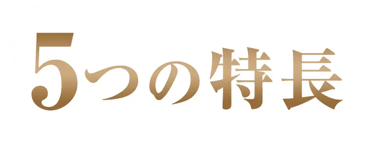 5つの特長