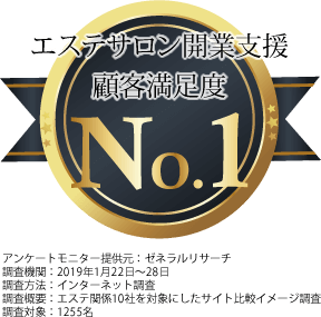 エステサロン開業支援顧客満足度No.1