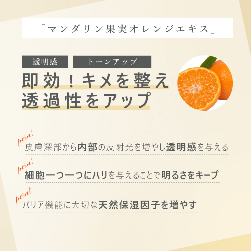 透明感・トーンアップ・即効！キメを整え透過性をアップ「フラーレン」